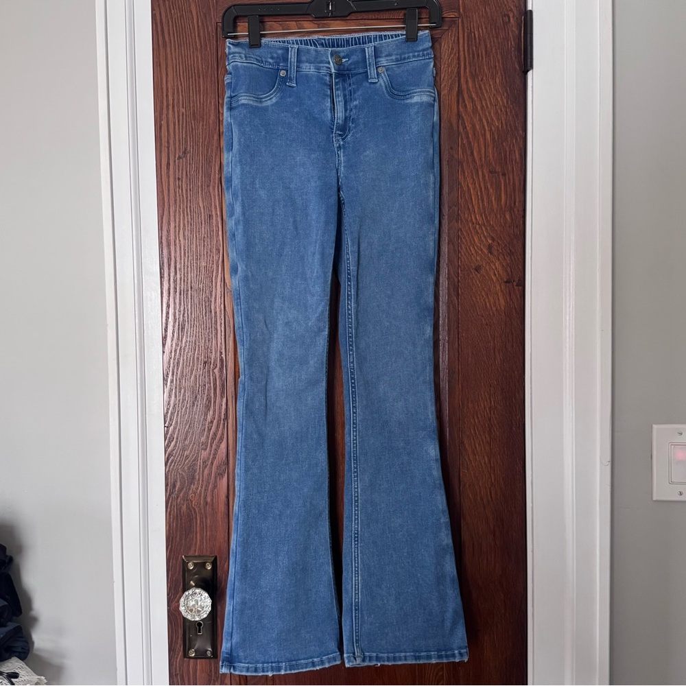 aerie Medium Blue Flared Jeans size XS